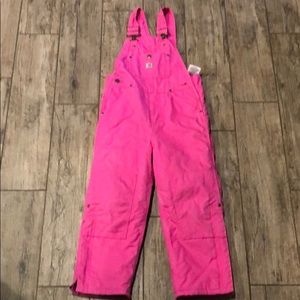 Girls Carhart insulated overalls